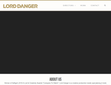 Tablet Screenshot of lorddanger.com